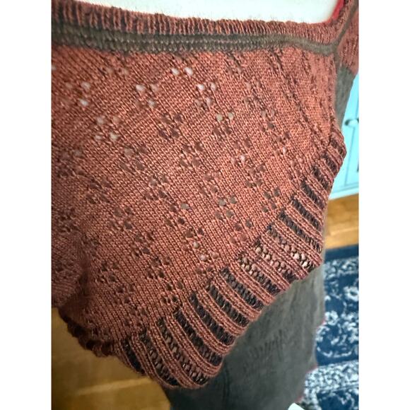 Marc Jacobs Pointelle Knit Dress 2021 Warm Tones Tank Dress Sz. M - Picture 6 of 10